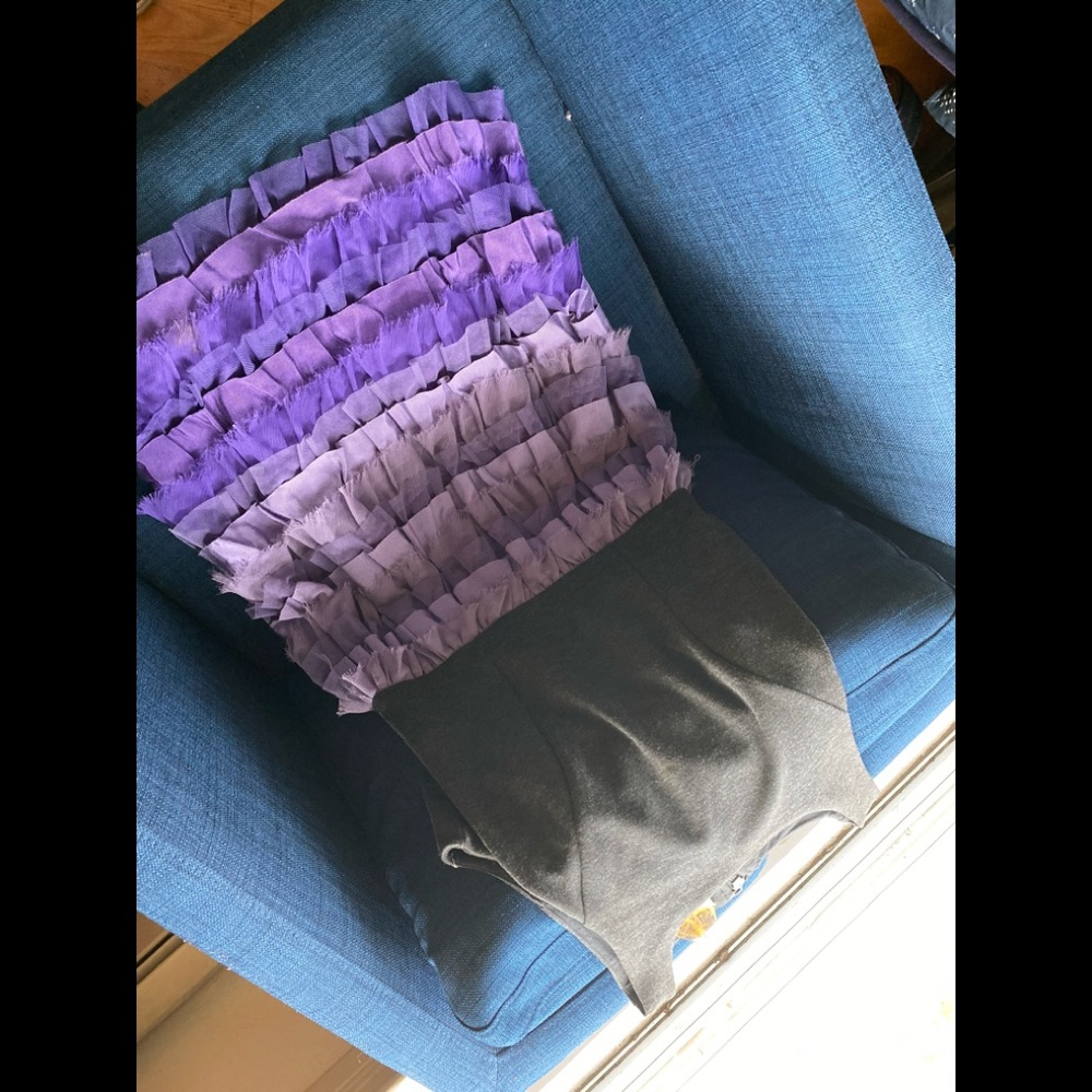 Grey w/ purple ombré dress